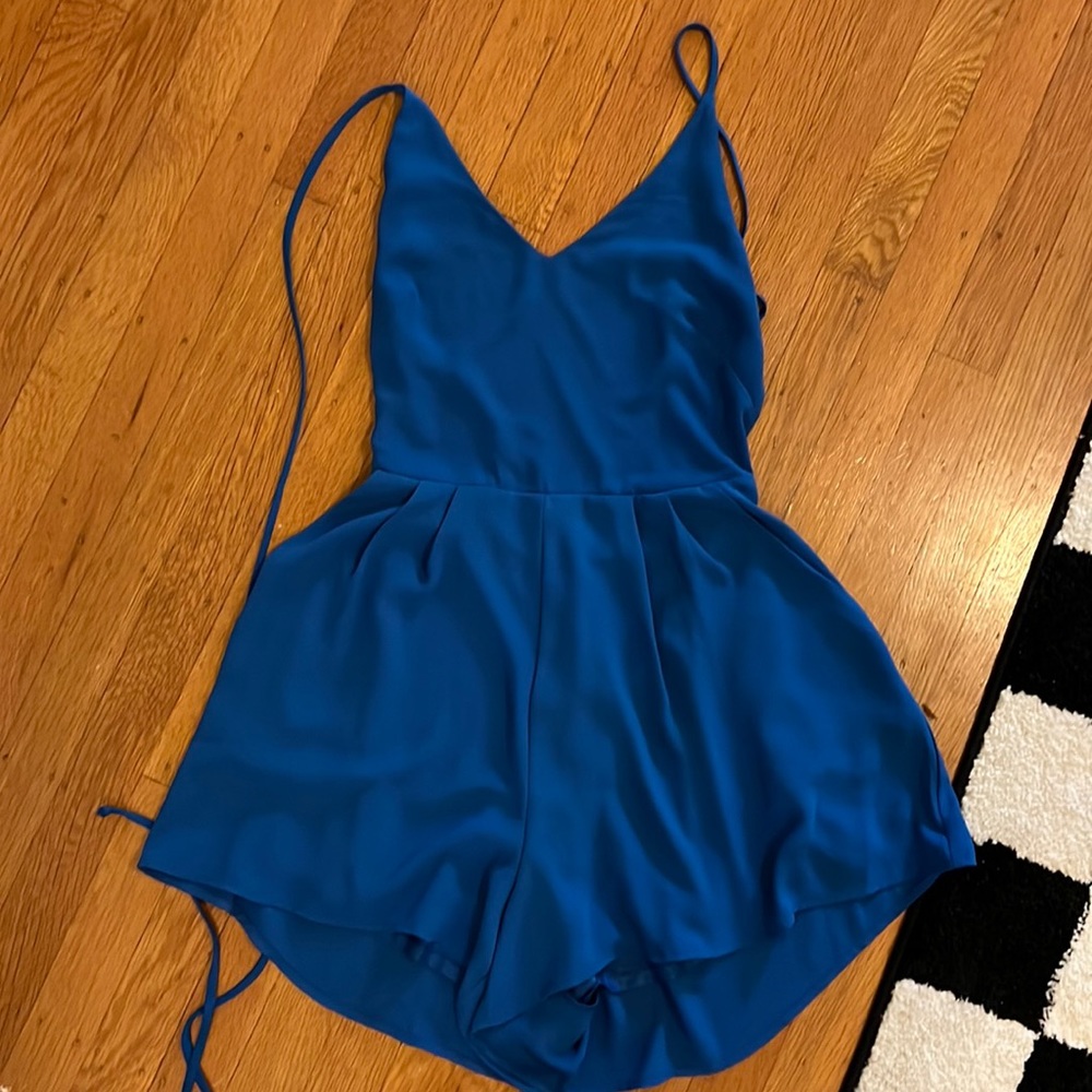 Blue Lush Romper, Small
